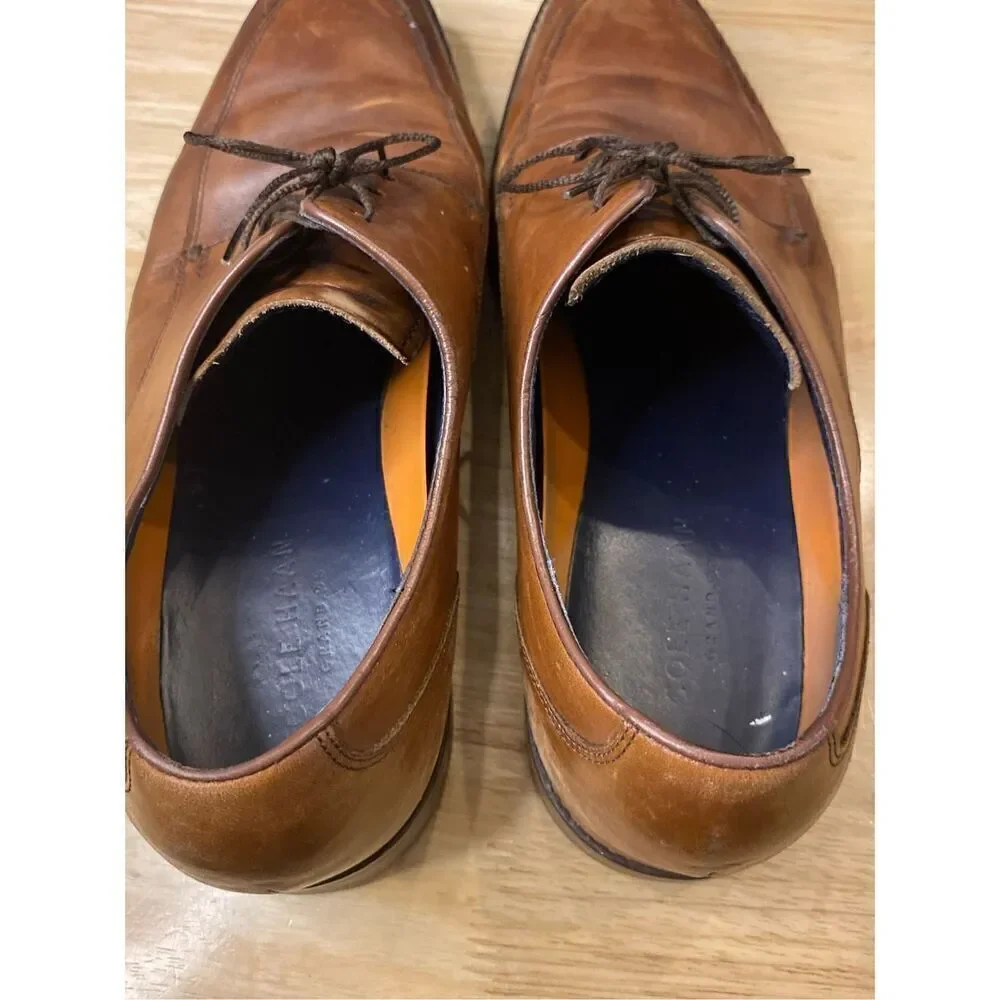 ✅Cole Haan tan brown lace up loafers